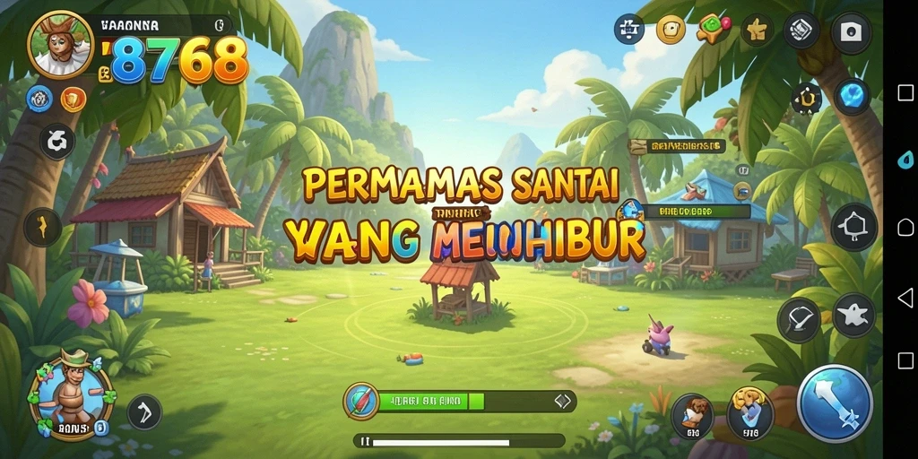 Tampilan gameplay menarik dari 8768 dengan berbagai tantangan casual.