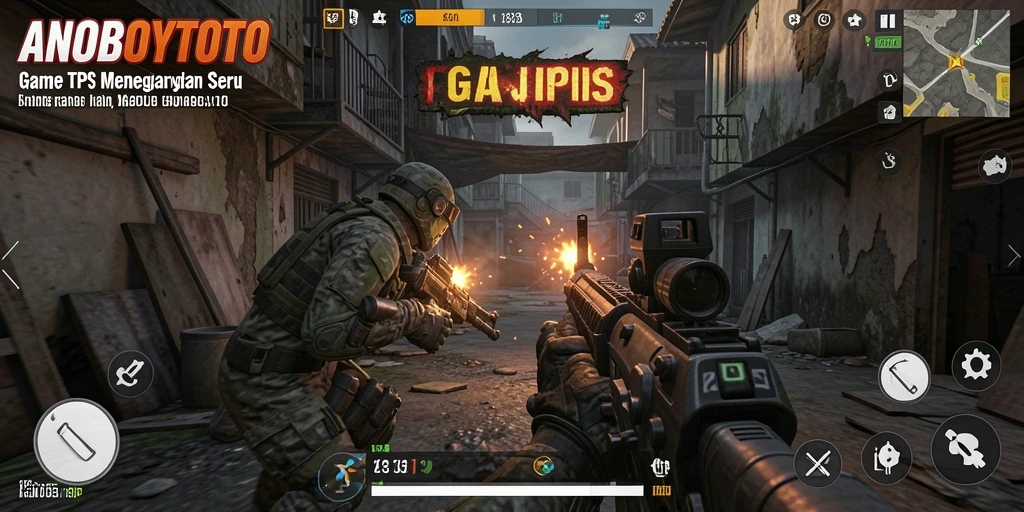 Tampilan gameplay seru di ANOBOYTOTO dengan aksi tembak-menembak yang mendebarkan.