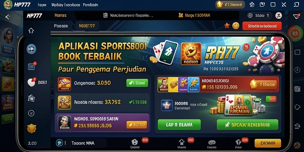 Tampilan gameplay yang menarik di aplikasi Sportsbook HP777.