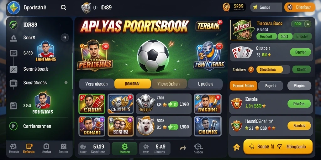 Tampilan gameplay Sportsbook yang menarik di IDR89.