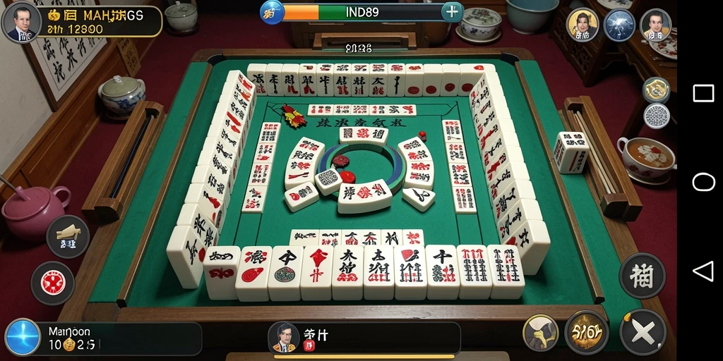 Tangkapan layar permainan Mahjong IND89 yang seru.
