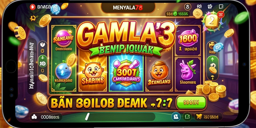Tampilan gameplay MENYALA78 yang menarik dengan berbagai slot.