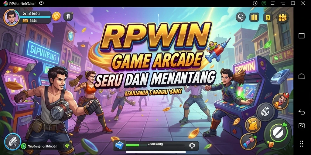 Screenshot dari gameplay RPWIN yang menampilkan aksi seru dalam game Arcade.
