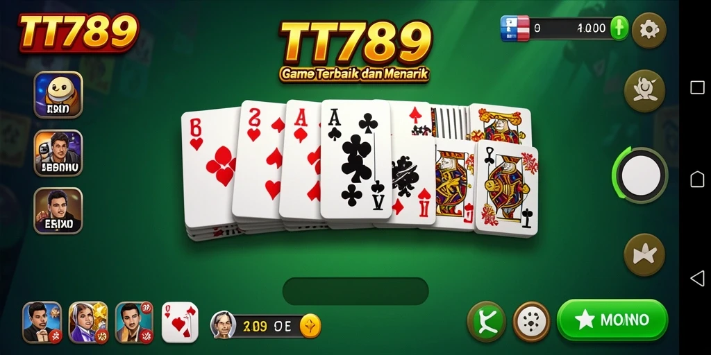 Screenshot utama TT789 menunjukkan pemain menikmati permainan Domino yang seru.