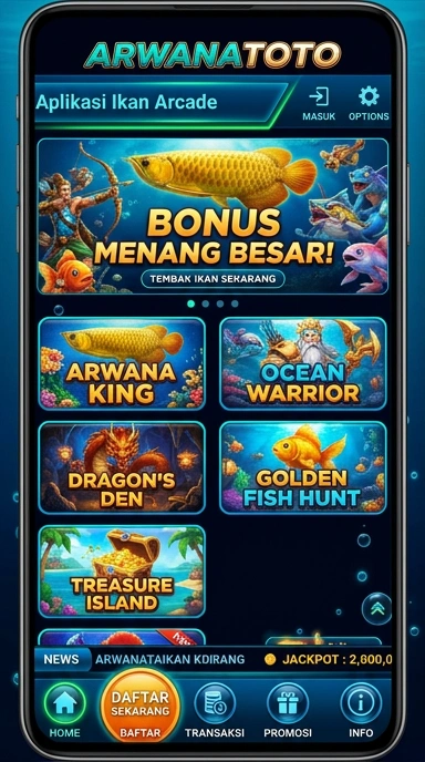 Tampilan antarmuka pengguna arwanatoto yang mudah dipahami.